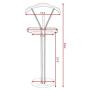 Standard Clothes Hangers Valet Suit Coat Stand Home Organizer Wood and Metal Black