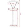 Mybesty Valet Suit Coat Stand Clothes Hanger Men Suit Rack Organizer Wood & Metal Home