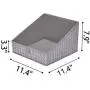 GRANNY SAYS Open Storage Bins, Trapezoid Storage Box, Closet Shelf Storage Bins, Gray/White, 3-Pack GRANNY SAYS Open Storage Bins, Trapezoid Storage Box, Closet Shelf Storage Bins, Gray/White, 3-Pack
