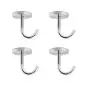 FYRONDY Stainless Steel Screws Mount Ceiling Hooks, coat Hanger (2 INCH , 4 PACK)