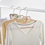 PeiQiH Home Velvet Clothes Hangers 5 Pack, Not-Slip Notched 360掳 Swivel Hook Ultra Thin Space Saving Standard Hangers for Coats Suit Pants-Beige 42x21cm