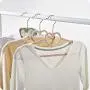 PeiQiH Home Velvet Clothes Hangers 5 Pack, Not-Slip Notched 360掳 Swivel Hook Ultra Thin Space Saving Standard Hangers for Coats Suit Pants-Beige 42x21cm