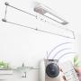 Drying Racks ROMX Ceiling Mounted Clothes, Home Retractable Clothes Rack - Wall Mounted Folding Clothes Hanger, Vertical Folding Laundry, Remote Control Lift, LED Drying Racks ROMX Ceiling Mounted Clothes, Home Retractable Clothes Rack - Wall Mounted Folding Clothes Hanger, Vertical Folding Laundry, Remote Control Lift, LED