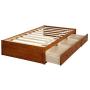 Wood Platform Bed with 3 Drawers - Twin Storage Bed Wood Slat Support, No Boxes Spring Needed Wood Platform Bed with 3 Drawers - Twin Storage Bed Wood Slat Support, No Boxes Spring Needed