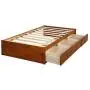 Wood Platform Bed with 3 Drawers - Twin Storage Bed Wood Slat Support, No Boxes Spring Needed Wood Platform Bed with 3 Drawers - Twin Storage Bed Wood Slat Support, No Boxes Spring Needed