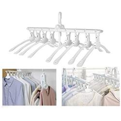 PENGKE White Magic Hangers Space Saving Clothes Hangers Organizer Smart Closet Space Saver with Sturdy Plastic for Heavy Clothes