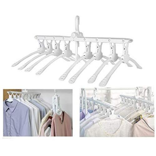 PENGKE White Magic Hangers Space Saving Clothes Hangers Organizer Smart Closet Space Saver with Sturdy Plastic for Heavy Clothes
