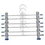 10 Pcs Stainless Steel Trouser Hanger Rack Coat Pants Skirt Hangers Clothes Stand Holder with 2 Adjustable Non-Slip Clips 28cm 10 Pcs Stainless Steel Trouser Hanger Rack Coat Pants Skirt Hangers Clothes Stand Holder with 2 Adjustable Non-Slip Clips 28cm