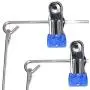2pcs Random Color Family Heavy Duty 6 Tiers Skirt Pants Clothes Hanger Metal Foldable Organizer Foldable Wardrobe Storage