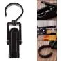 Jimin_1Pc Quality Shower Curtain Hooks Clip Socks Folder Movable Shoes Clothes Hanger Strong Grip Home Rack Rails Clip Holder F20 - (Color: White)