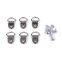 EDCarrying 100 Pack Heavy Duty D Ring Picture Hangers with Screws Single Hole EDC-01