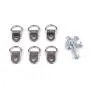 EDCarrying 100 Pack Heavy Duty D Ring Picture Hangers with Screws Single Hole EDC-01