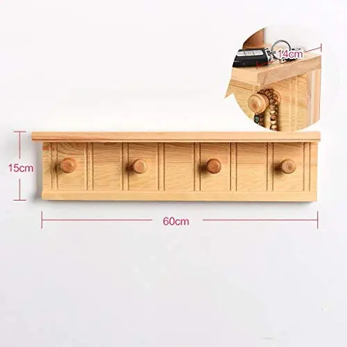 AIDELAI Coat Rack Solid Wood Coatrack Multifunctional Rack Shelf A Clothes Hanger