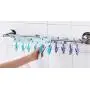 Lyjo Clothes Hanger with Plastic Clips. Portable Clothes Drying Rack, Ideal for Small Garments.Percha para ropa con Clips plásticos. Gancho portátil con pinzas Ideal para el secado de las prendas.