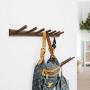 GGYDD Modern Wall Mounted Coat Rack, Wood Entryway Hanger Hook Rack with Strong Adhesiveness for Hats,Jacket,Clothes,Towels-Black 30cm(12inch) GGYDD Modern Wall Mounted Coat Rack, Wood Entryway Hanger Hook Rack with Strong Adhesiveness for Hats,Jacket,Clothes,Towels-Black 30cm(12inch)