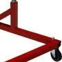 Simple Houseware Commercial Z Base Garment Rack, Red Simple Houseware Commercial Z Base Garment Rack, Red