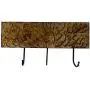 Purpledip Wooden Wall Hanger for Coat, Clothes or Keys Glimpse of The Garden (11879)