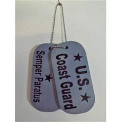 Replica Military Dog Tags - U.S. Coast Guard, Semper Paratus - Retirement Gift - Wall Plaque - USCG - Wall Hanger - Veteran Decor