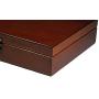 WE Games Old World Wooden Treasure Boxes with Brass Latch (Redwood Finish)
