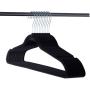 20pcs Non-Slip Flocked Velvet Huggable Hangers Clothes Hangers Shirts Sweaters Dress Hanger Hook Drying Rack