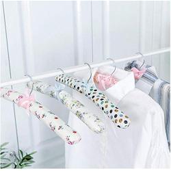 5pcs Random Color Soft Sponge Clothing Storage Racks Coat Clothes Hanger Anti Pleats Garment Storage Holder Wardrobe Laundry Drying Rack Organizer