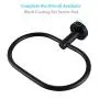 Matte Black Towel Ring, Angle Simple Stainless Steel Swivel Hand Towel Holder, Bathroom Face Towel Hanger 7.8 Inch Matte Black Towel Ring, Angle Simple Stainless Steel Swivel Hand Towel Holder, Bathroom Face Towel Hanger 7.8 Inch