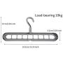 10pcs Random Color Clothes Hangers Multi-Port Support Circle Hook Rack, Space Saver Hangers Magic Clothes Hangers Closet Organizer Hook Rack