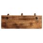 Wooden Handmade Wall Key Hooks Holder Coat Clothes Hangers Home Living Room Decor (3 Hooks)