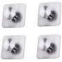 WskLinft Clothes Hook, 1/4Pcs Stainless Steel Wall Mount Hook Clothes Scarf Hat Storage Hanger Holder Four