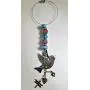 Car Charm, Truck, Window, Rear View Mirror Hanger, sun catcher - Peaceful Bird with dangling heart & dragonfly