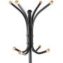 Alek...Shop Clothes Hanger Stand Coat Rack W/Shelves Hat Jacket Umbrella Tree Metal Hook Holder Hooks Hall