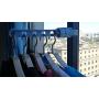 MILE. Clothes Hangers Space Save Multi-Functional Indoor Closet Organize Plastic Hanger Suit Pants Coat Skirt,Balcony2.5KG Capacity. (Blue)