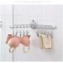 Practical Design Multifunctional Plastic Space Saver Saving Wonder Magic Hanger Clothes Closet Organize Hook 5pcs Color Random