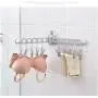 Practical Design Multifunctional Plastic Space Saver Saving Wonder Magic Hanger Clothes Closet Organize Hook 5pcs Color Random
