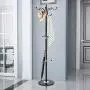 Tangkula 70" Metal Coat Tree, Coat Racks with 15 Hooks, Hat Jacket Stand Tree Holder Hanger Rack w/Marble Base (Black)