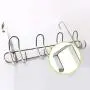 Leoie Nail Free Door Back Iron Hanger for Clothes Towel Hats Storage