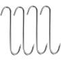 Sinrextraonry 8 Inch Meat Hooks S-Hook Stainless Steel Meat Processing Butcher Hook Pot Hooks