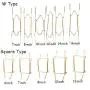 OFCCN Home Decor 8" to 16" Inchs Invisible Square Spring Holder W Type Hook Dish Hangers Wall Display Plate OFCCN Home Decor 8" to 16" Inchs Invisible Square Spring Holder W Type Hook Dish Hangers Wall Display Plate