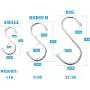 KINMAX 18PCS 3Size S Hooks,Heavy Duty Stainless Steel S Shape Hanging Hooks for Office Kitchen Pots and Pans Bathroom Bedroom Durable Utility Hook Hangers for Hanging Clothes KINMAX 18PCS 3Size S Hooks,Heavy Duty Stainless Steel S Shape Hanging Hooks for Office Kitchen Pots and Pans Bathroom Bedroom Durable Utility Hook Hangers for Hanging Clothes