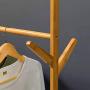 DRWXLPD Floor Coat Rack Hat Clothes Rack Bedroom Furniture Clothes Hanger Simple Indoor Household Wind Resistant Creative Can Be Moved, 100cm