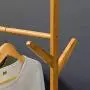 DRWXLPD Floor Coat Rack Hat Clothes Rack Bedroom Furniture Clothes Hanger Simple Indoor Household Wind Resistant Creative Can Be Moved, 100cm