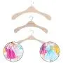 Chuiouy 10Pcs Wood Clothes Hangers House Accessories Chuiouy 10Pcs Wood Clothes Hangers House Accessories