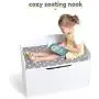 Milliard Wooden Toy Boxes and Storage Chest with Seating Bench - for Kids and Babies ? Girls and Boys - White - Large Milliard Wooden Toy Boxes and Storage Chest with Seating Bench - for Kids and Babies ? Girls and Boys - White - Large