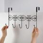 HJYPYJ Magic Hanger,Multifunction Magical Hangers,Iron Trouser Hangers,Space-Saving Organizer Hangers,Load-Bearing 10Kg Not Easily Deformed/Black / 38x23x4cm