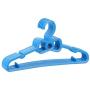 Cabilock 10PC Childrens Cute Bow Hangers Hanging Solid Color Sturdy Plastic Portable Household Kids Hangers Clothes Racks