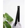 Large Leather Wall Hook, minimal wall hanging strap towel hook rack wall leather loop strap for scarf hook storage hanger towel holder leather shelf strap