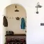 Tiazza 4Pcs Antique Solid Brass Clothes Hooks Entryway Coat Hooks Scarf and Jacket Hangers Perfect Bath Towel Heavy Hooks (Black)