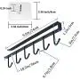 Adhesive Cup Holder Under Cabinet,4 Pack 6 Hook Coffee Cup Mug Holder Hanger Kitchen Utensil Hooks Fit for 1 Inch Thickness Shelf or Less (Black) Adhesive Cup Holder Under Cabinet,4 Pack 6 Hook Coffee Cup Mug Holder Hanger Kitchen Utensil Hooks Fit for 1 Inch Thickness Shelf or Less (Black)