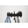 America New York Skyline Tourist Attraction Modern Household Decor Wall Hooks Bedroom Hanger Clothes Coat Hooks Hats Towel Hooks Keys Holder