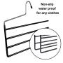 Pants Hanger Multi-Layer Jeans Trouser Hanger Closet Stainless Steel Rack Space Saver for Tie Scarf Shock Jeans Towel Clothes（3 Pack ）